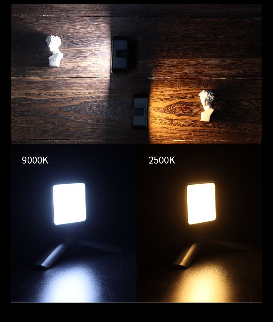 Mini RGB LED Video Light 2700K-9000K On Camera Fill Light Photography Lighting Pocket Live Tiktok Vlog Light lamp-12
