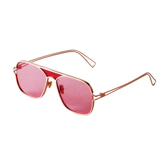 Retro Fashion Aviation Sunglasses Women Brand Designer Vintage Colorful Square Pilot Sun Glasses Lentes De Sol-17