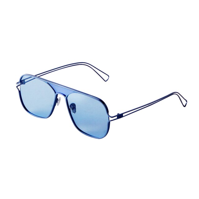 Retro Fashion Aviation Sunglasses Women Brand Designer Vintage Colorful Square Pilot Sun Glasses Lentes De Sol-14