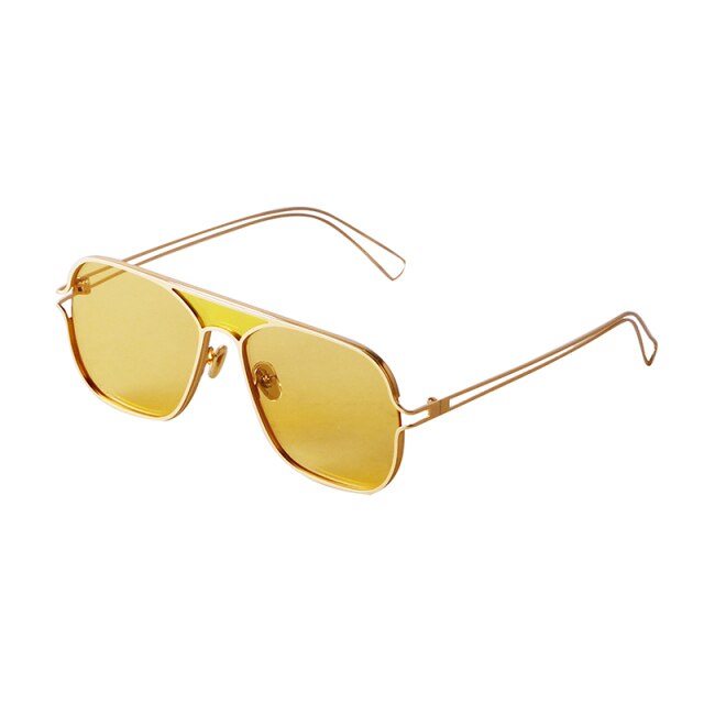 Retro Fashion Aviation Sunglasses Women Brand Designer Vintage Colorful Square Pilot Sun Glasses Lentes De Sol-16