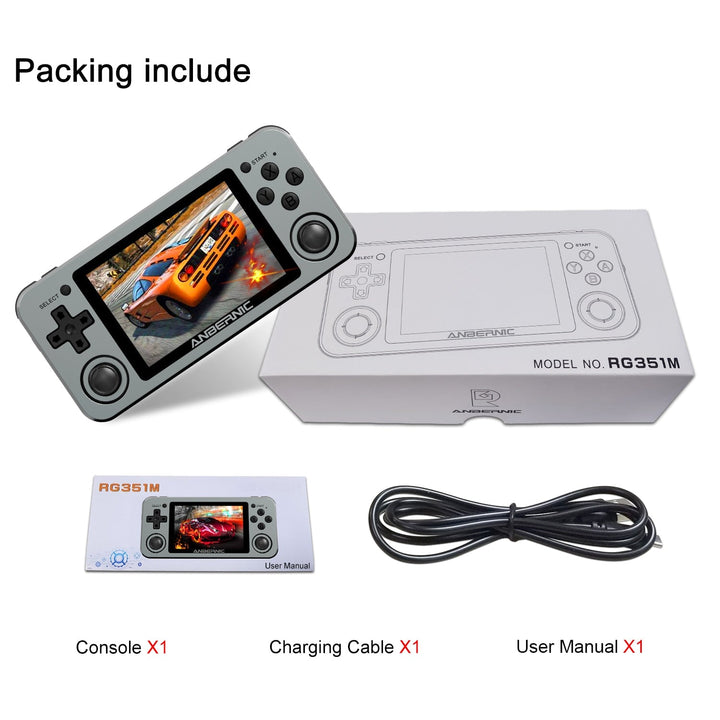 RG351M Retro Video Game Console Aluminum Alloy Shell RG351P 2500 Game Portable Console RG351 Handheld Game Player-12