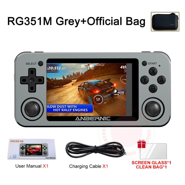 RG351M Retro Video Game Console Aluminum Alloy Shell RG351P 2500 Game Portable Console RG351 Handheld Game Player-8