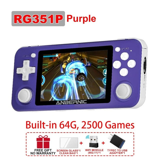 RG351M Retro Video Game Console Aluminum Alloy Shell RG351P 2500 Game Portable Console RG351 Handheld Game Player-3