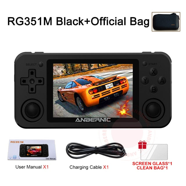 RG351M Retro Video Game Console Aluminum Alloy Shell RG351P 2500 Game Portable Console RG351 Handheld Game Player-2