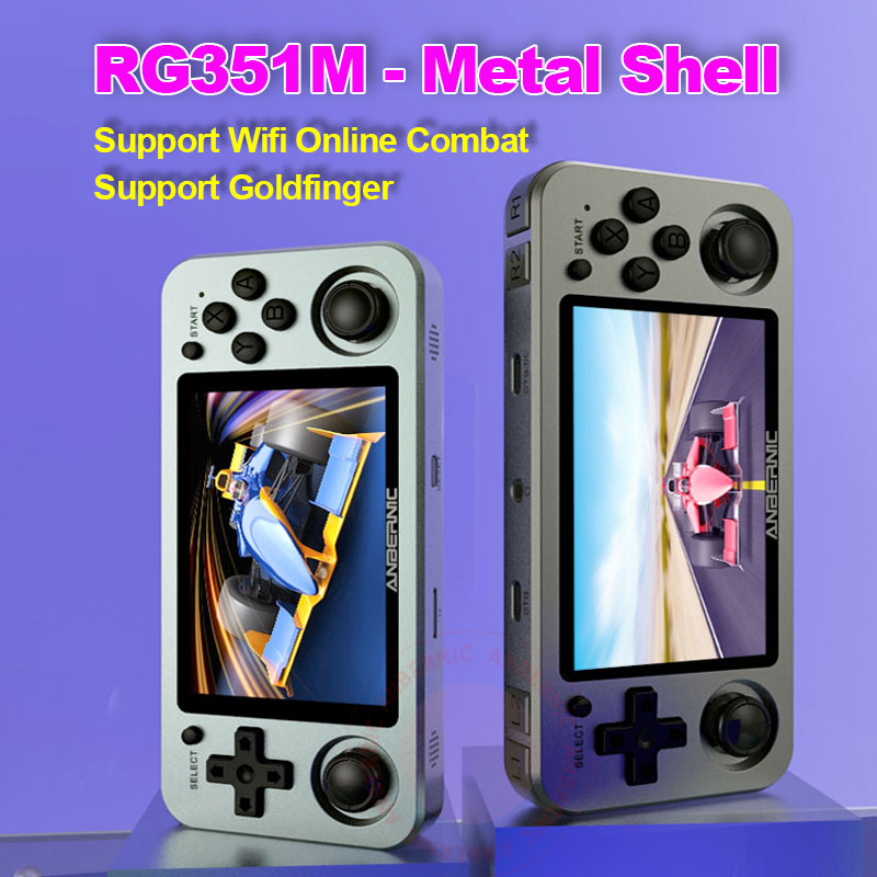 RG351M Retro Video Game Console Aluminum Alloy Shell RG351P 2500 Game Portable Console RG351 Handheld Game Player-0