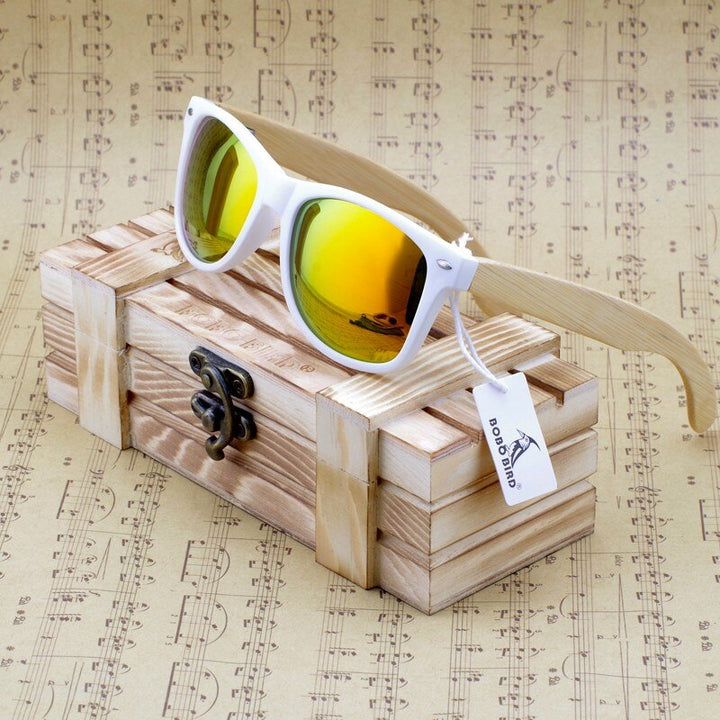 Unisex Bamboo Sunglasses New Fashion Women Wooden Polarized Sun Glasses Clear Color Men Eyewears Party Gifts Dropship-9