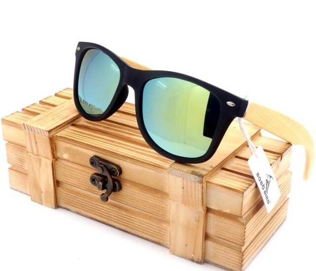 Unisex Bamboo Sunglasses New Fashion Women Wooden Polarized Sun Glasses Clear Color Men Eyewears Party Gifts Dropship-13