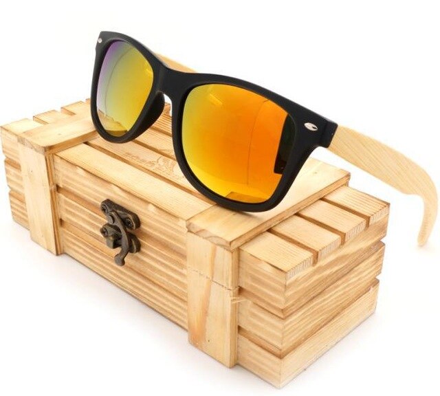 Unisex Bamboo Sunglasses New Fashion Women Wooden Polarized Sun Glasses Clear Color Men Eyewears Party Gifts Dropship-12