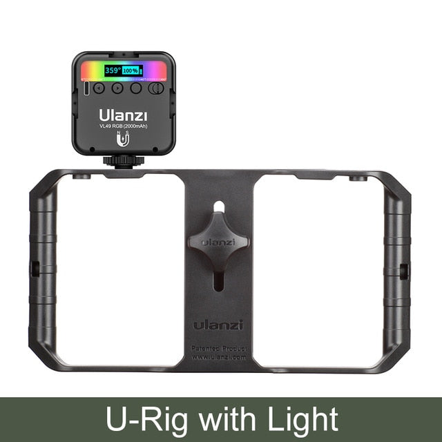 Mini RGB LED Video Light 2700K-9000K On Camera Fill Light Photography Lighting Pocket Live Tiktok Vlog Light lamp-13