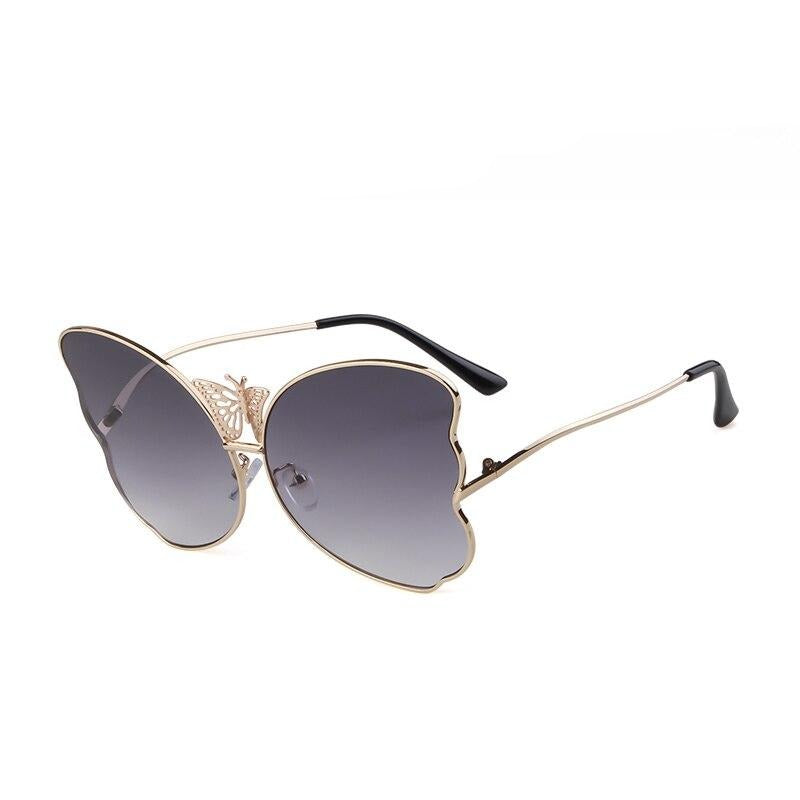 Fashion butterfly sunglasses women luxury brand designer pink vintage oversized sun glasses shades for women-18