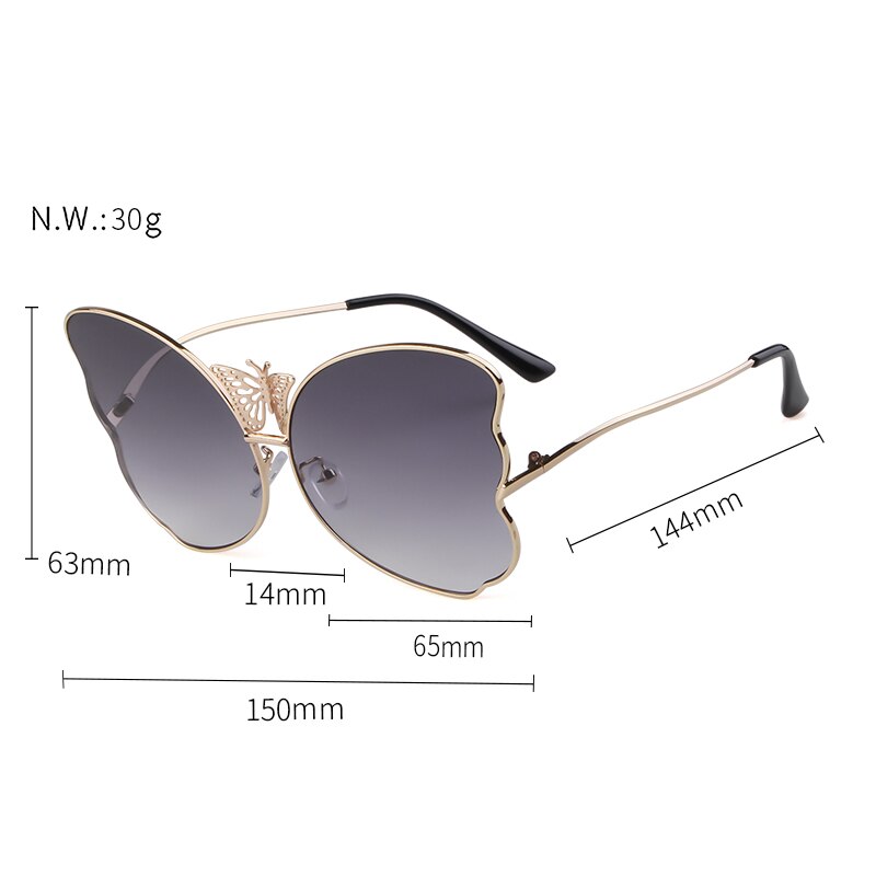 Fashion butterfly sunglasses women luxury brand designer pink vintage oversized sun glasses shades for women-20