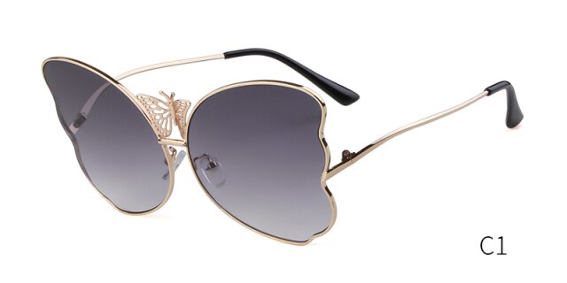 Fashion butterfly sunglasses women luxury brand designer pink vintage oversized sun glasses shades for women-10