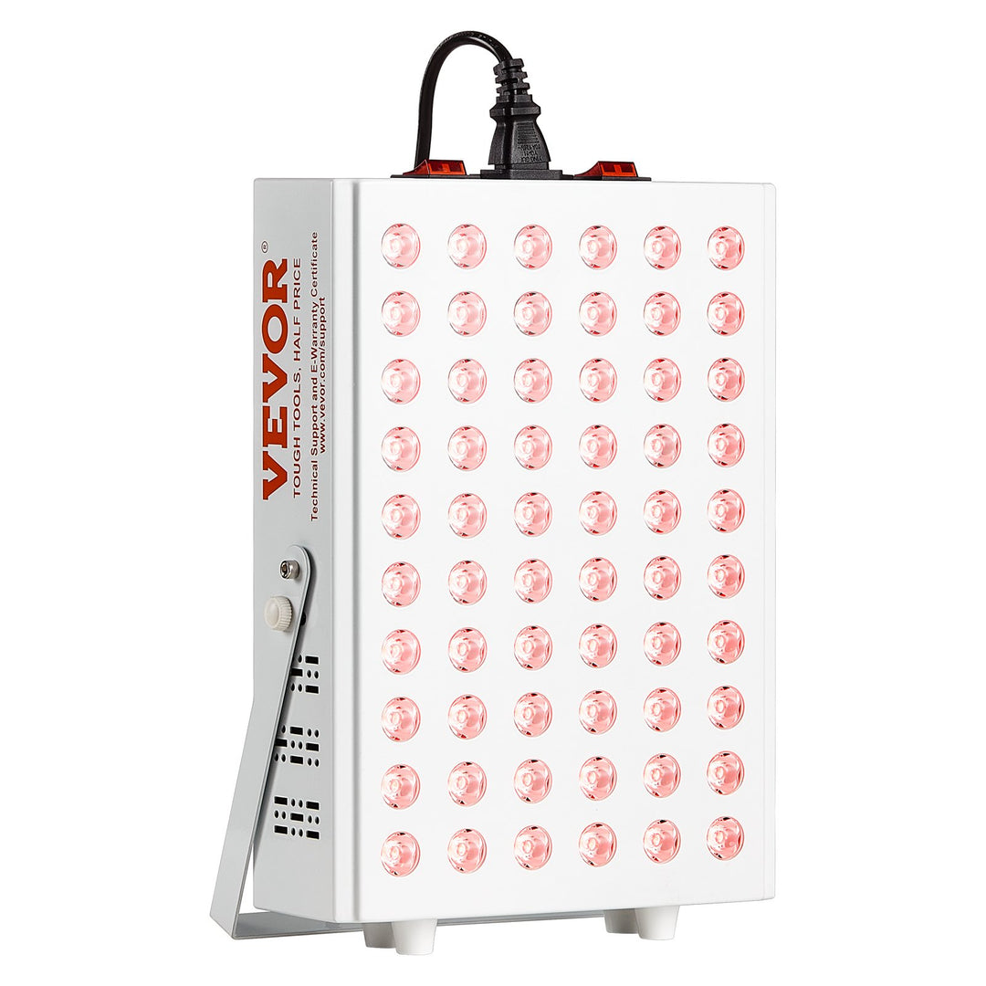 VEVOR Red Light Therapy for Body Face, 60 Dual-Chip LEDs, Red 660nm & Near Infrared 850nm Combo, High Power Red Light Therapy Panel for Recovery, Pain Relief, Wound Healing, Skin Health, 80W-9
