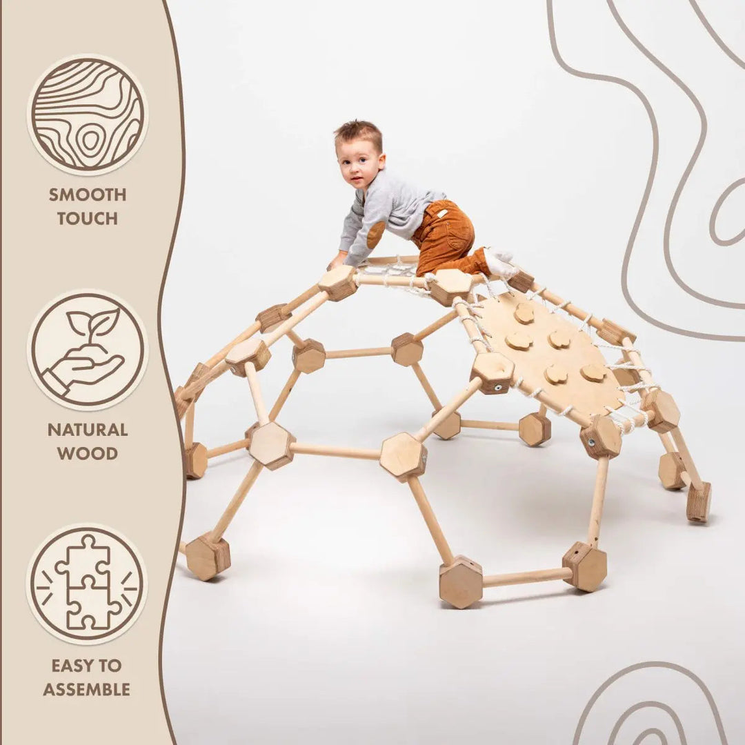 Wooden Climbing Frame Geodome / Climbing Dome for Kids 2-6 y.o.-4