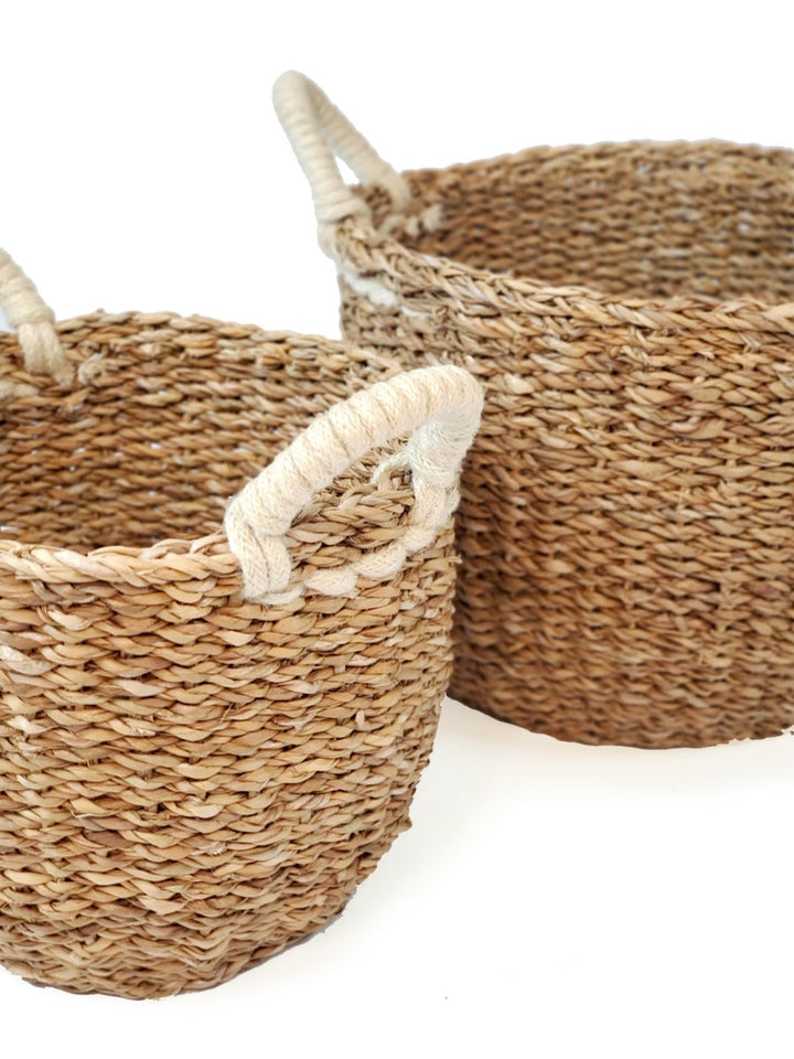 Savar Basket with White Handle-5