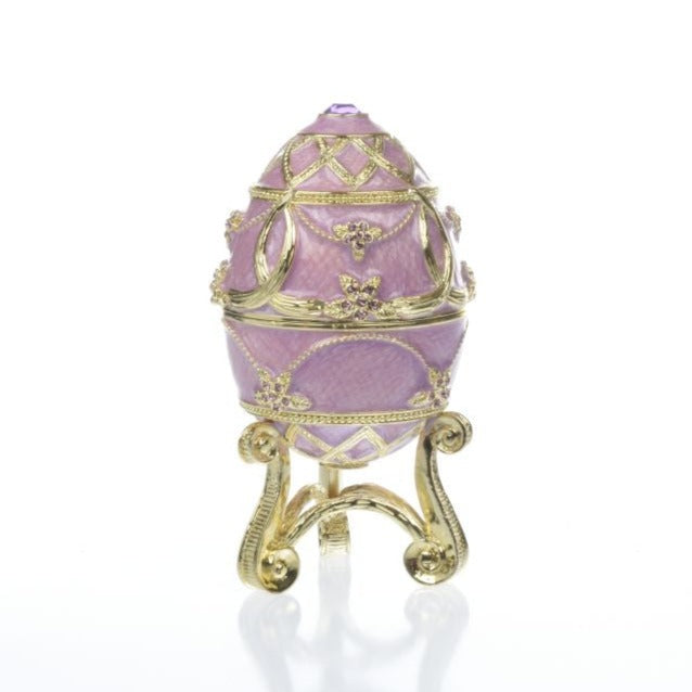 Purple Easter Egg with flower vase-0