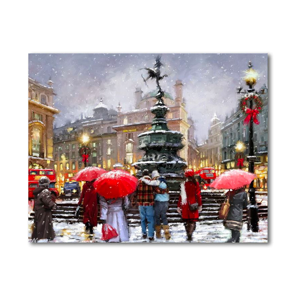 Christmas Family Celebrations Paint By Numbers Painting Kit-1
