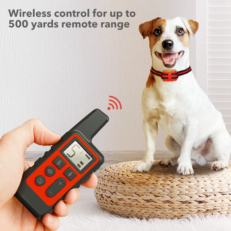 1PC Remote Control Electric Dog Training Collar Pet Remote Control Waterproof Rechargeable Pet Dog Bark Collar-5