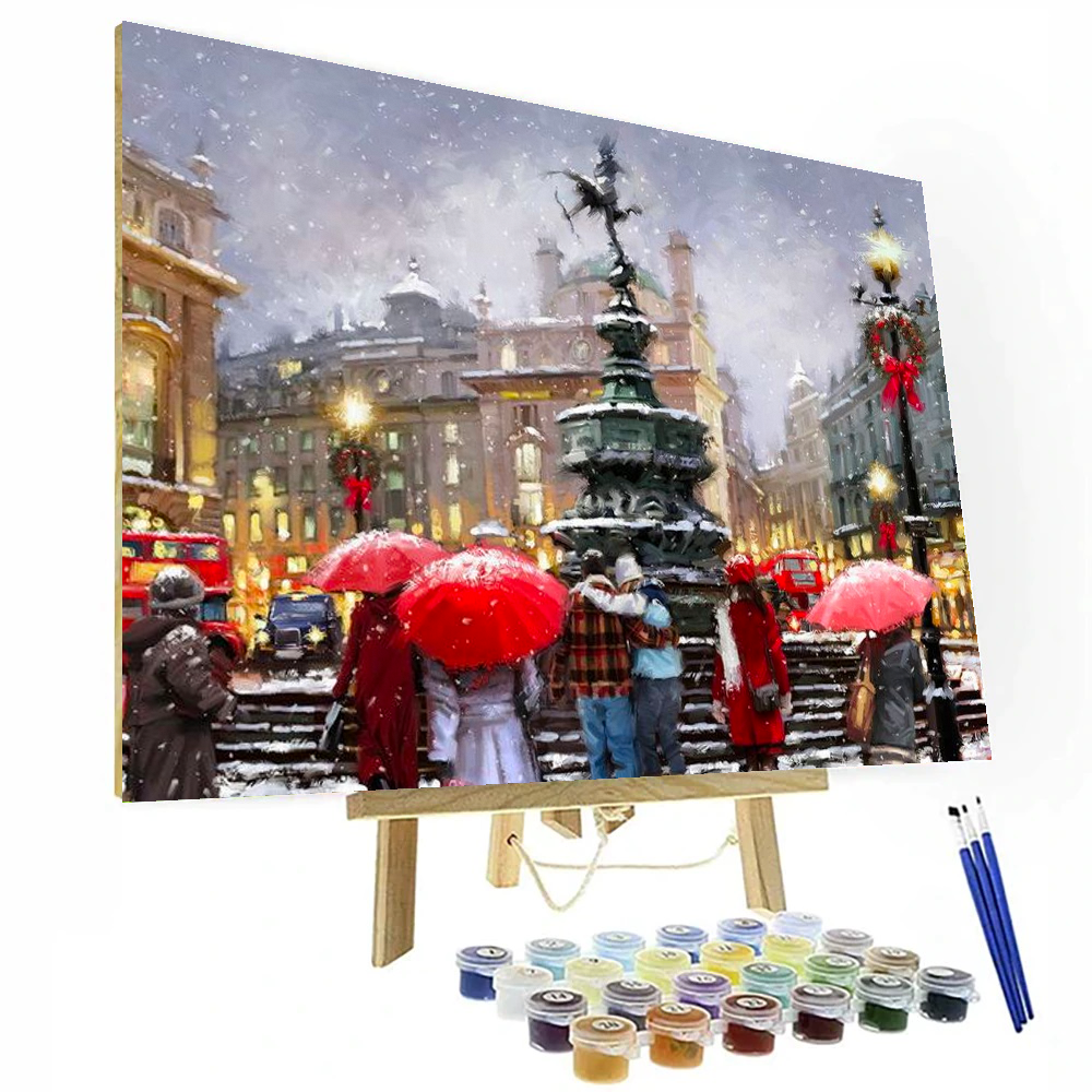 Christmas Family Celebrations Paint By Numbers Painting Kit-0