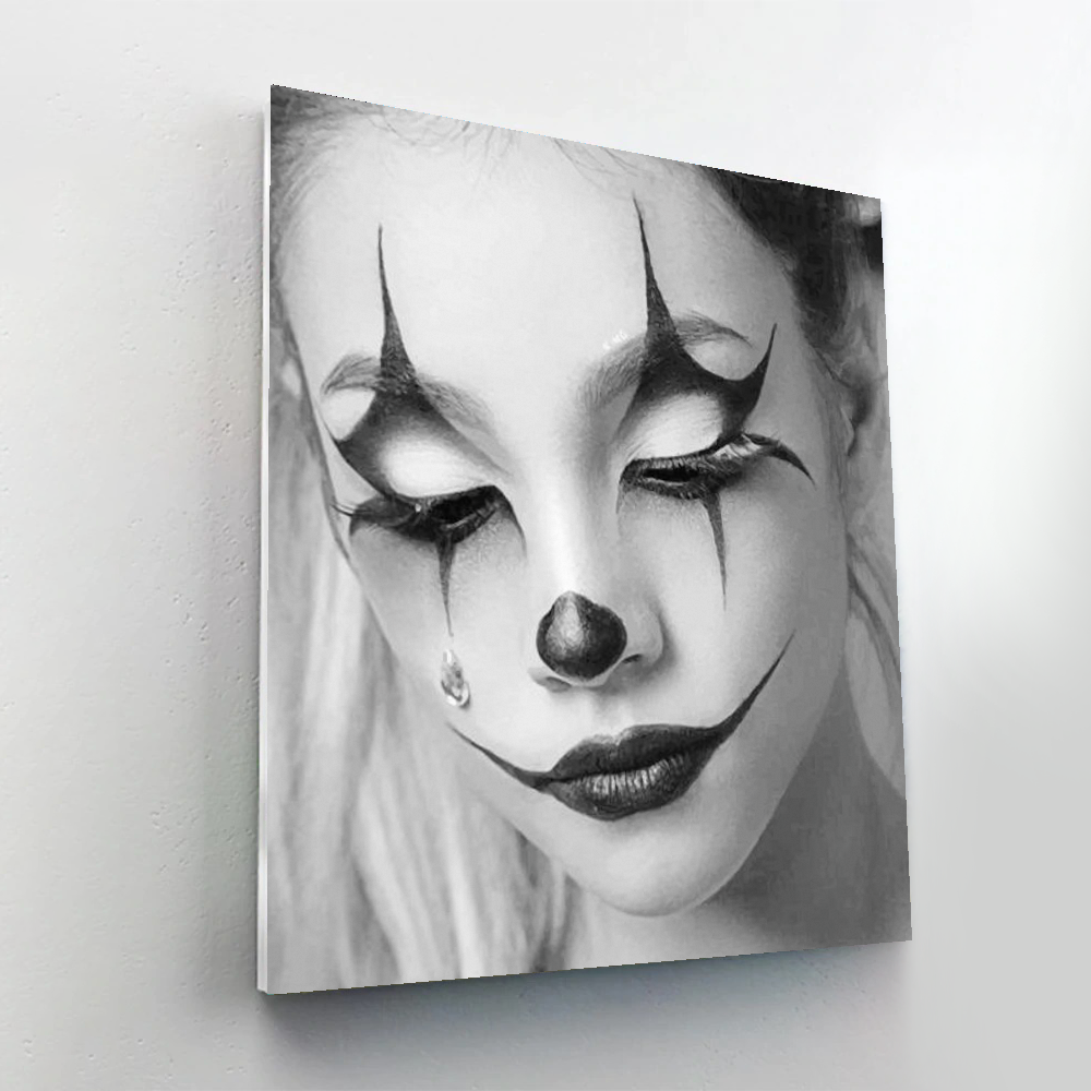 ARTISTRY RACK Gothic Lady Clown Paint-By-Numbers Painting Kit