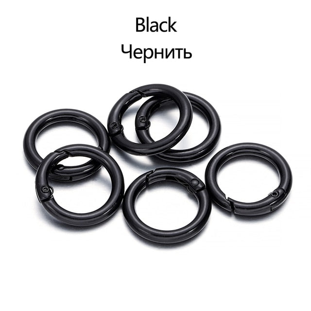 5pc Set Metal O-Ring Spring Clasps