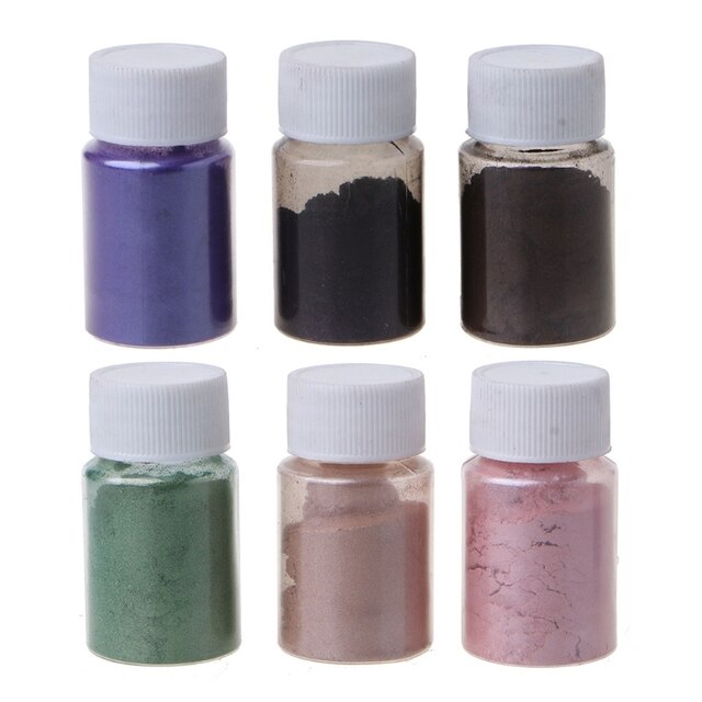 6 Color Sets - Rainbow Pearl Powder Resin Pigment
