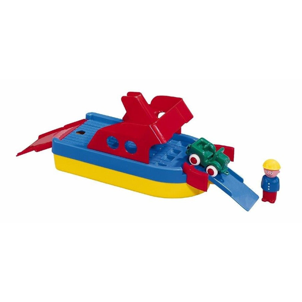 Viking Toys Ferry boat with 2 cars and 2 figures, 30cm, 81098-blue-1