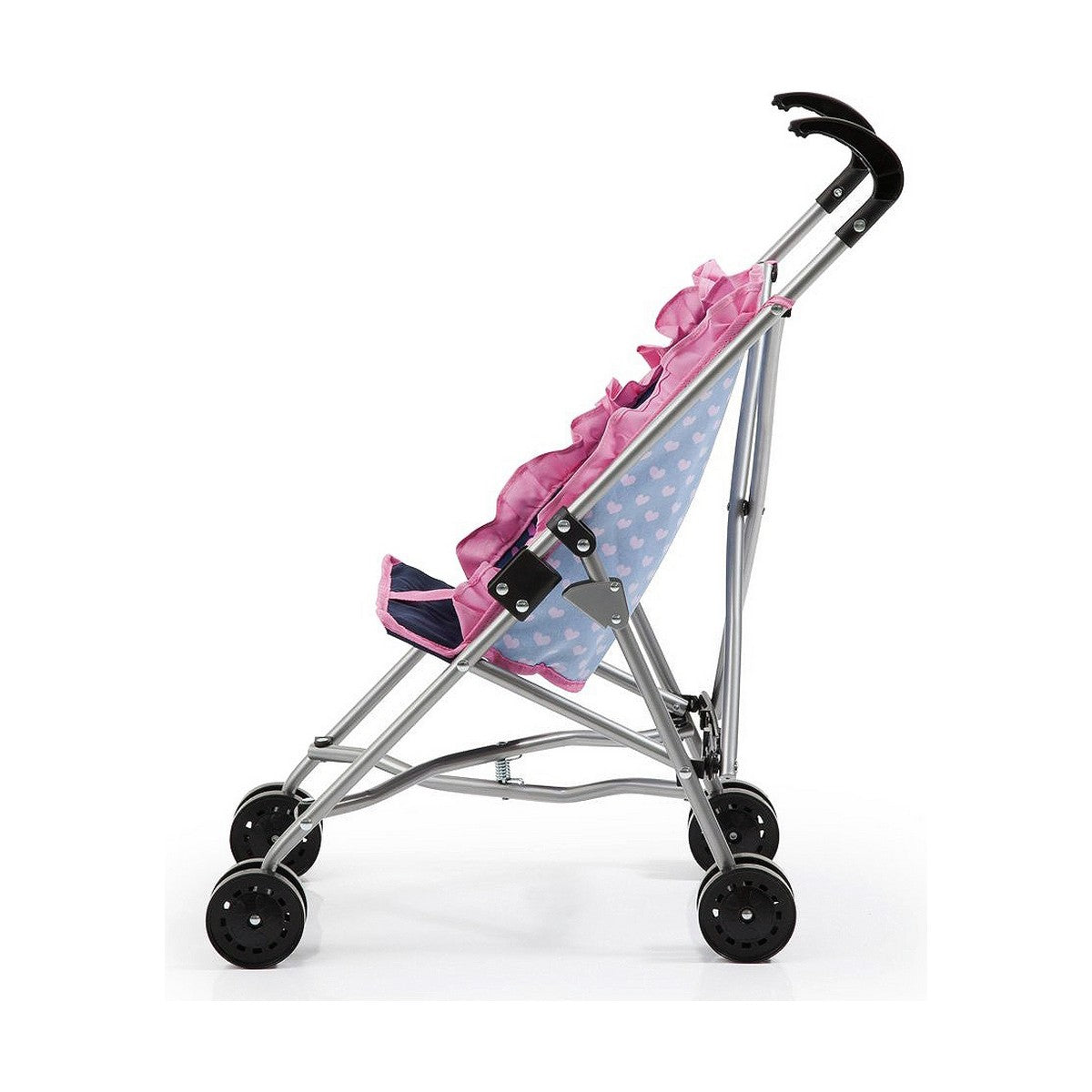 Wózek dla Lalek Reig Niebieski Różowy Parasol Kropki