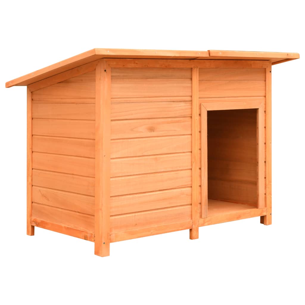 vidaXL Dog Cage Solid Pine & Fir Wood 47.2"x30.3"x33.9"-0