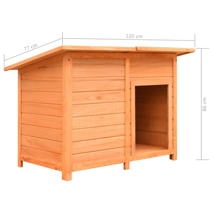 vidaXL Dog Cage Solid Pine & Fir Wood 47.2"x30.3"x33.9"-10