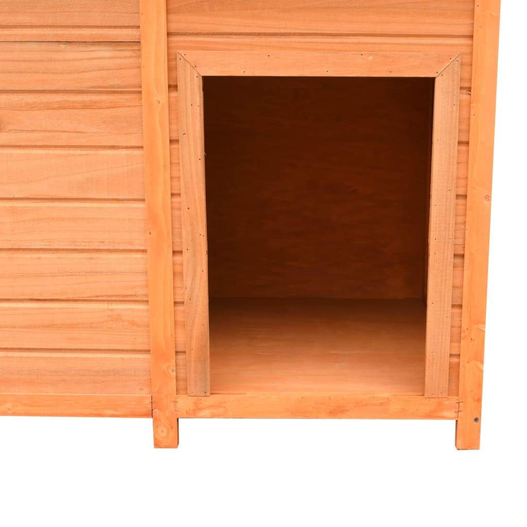 vidaXL Dog Cage Solid Pine & Fir Wood 47.2"x30.3"x33.9"-5