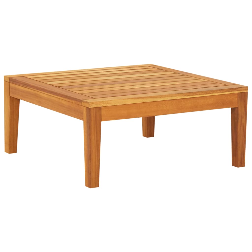 vidaXL Patio Table 25.2"x25.2"x11.4" Solid Acacia Wood-0