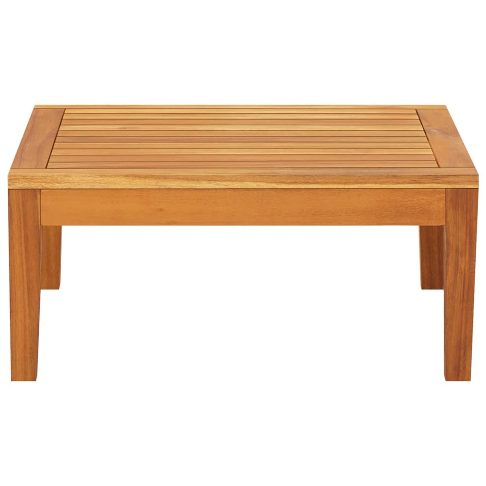 vidaXL Patio Table 25.2"x25.2"x11.4" Solid Acacia Wood-1