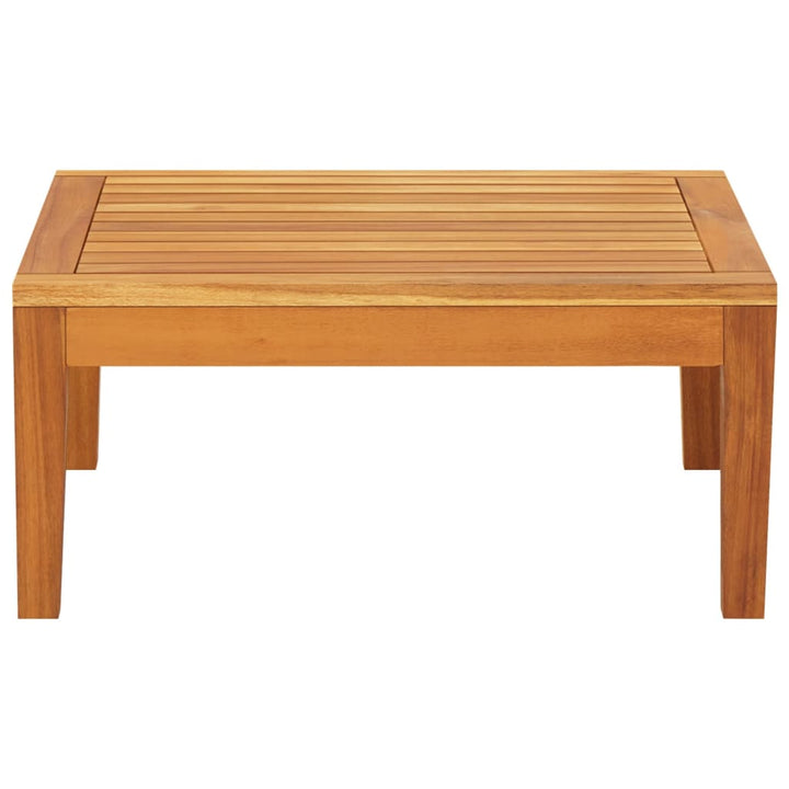vidaXL Patio Table 25.2"x25.2"x11.4" Solid Acacia Wood-1