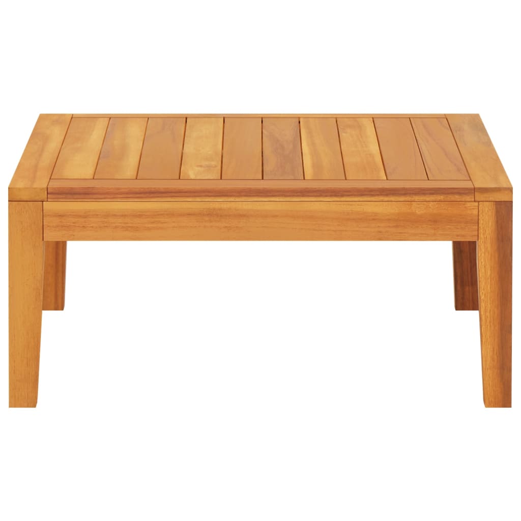 vidaXL Patio Table 25.2"x25.2"x11.4" Solid Acacia Wood-2