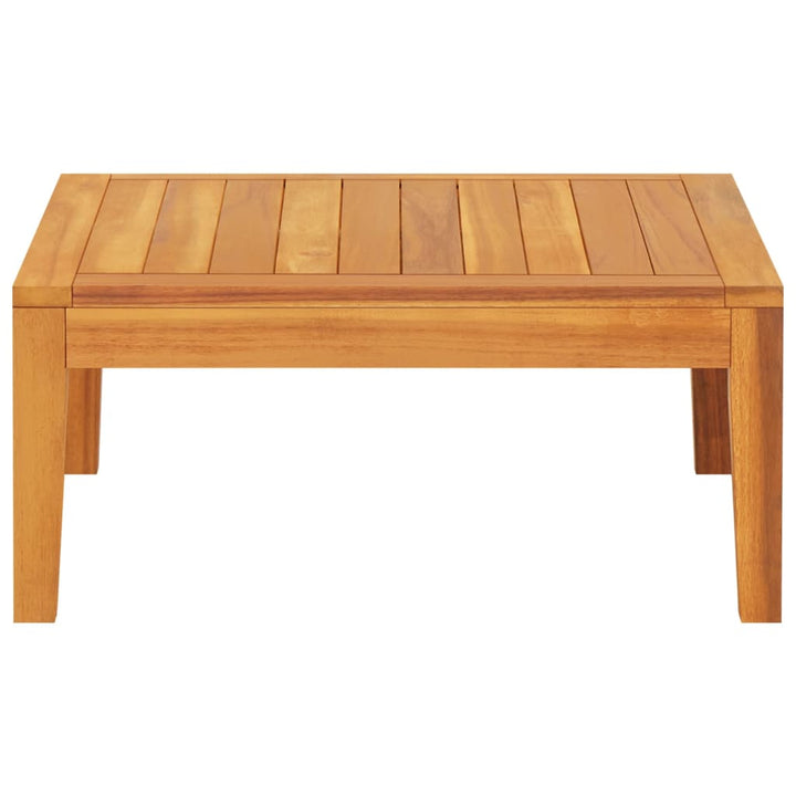 vidaXL Patio Table 25.2"x25.2"x11.4" Solid Acacia Wood-2