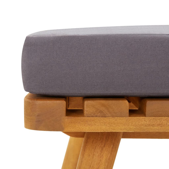 vidaXL 2-Seater Patio Sofa with Cushions Solid Acacia Wood-4
