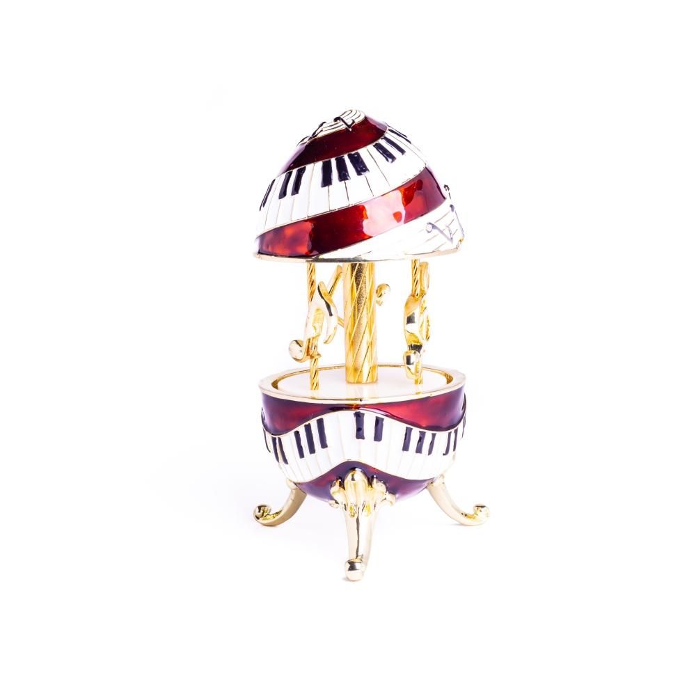 Piano Musical Carousel with Music Clef and Notes-2