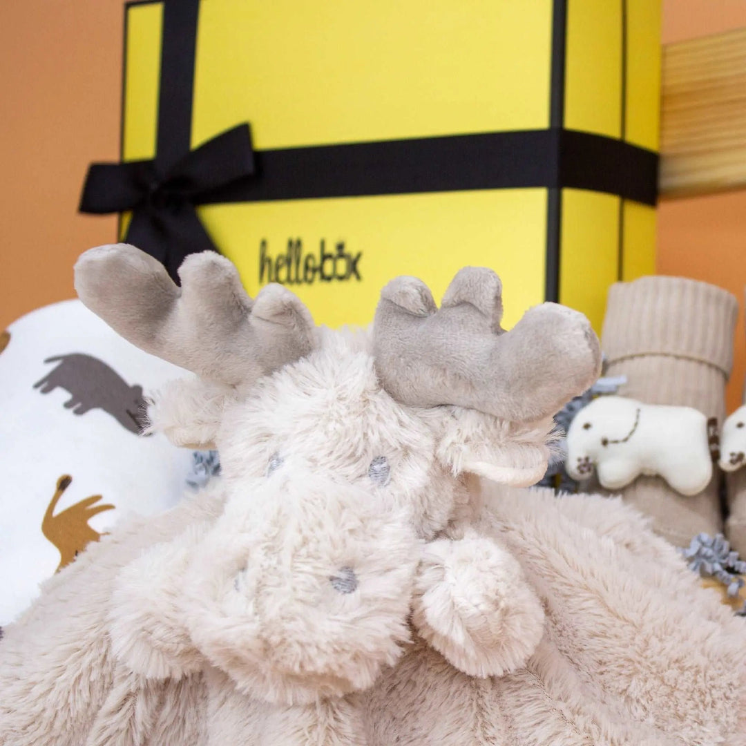 HELLOBOX! 3PC Infant/Newborn Gift Set (Moose)