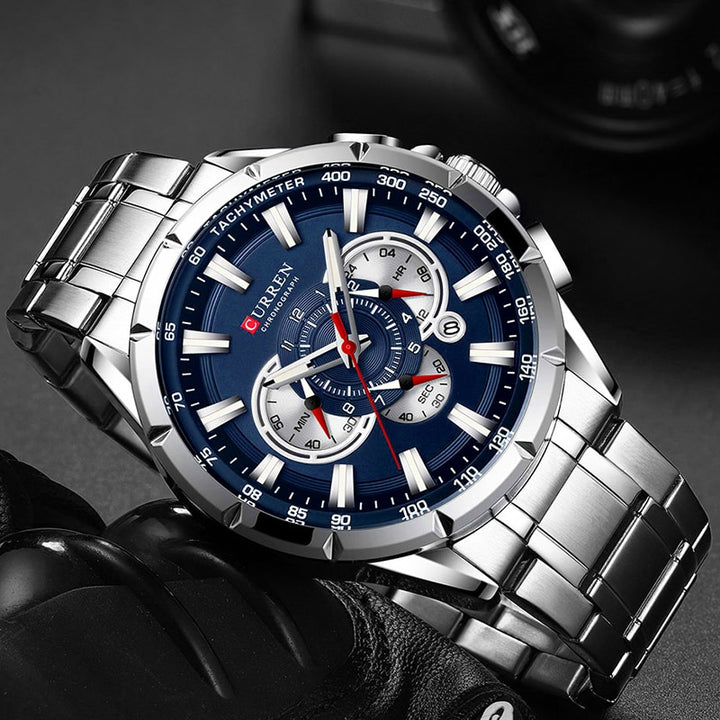 CURREN Men’s Waterproof Luxury Chronograph Quartz Wristwatch
