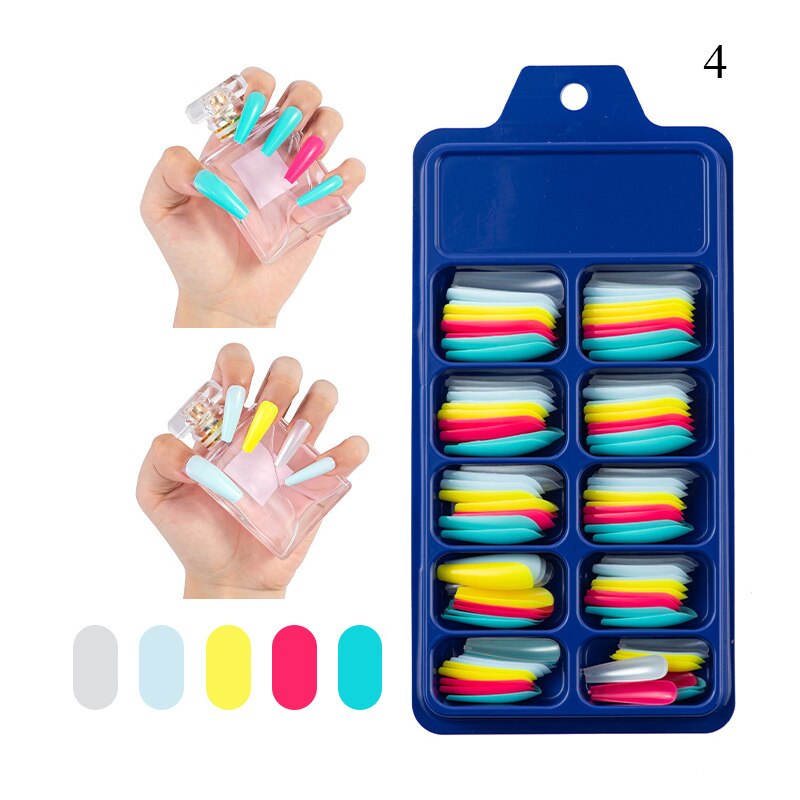 100pc Set - Assorted Style Faux Nails