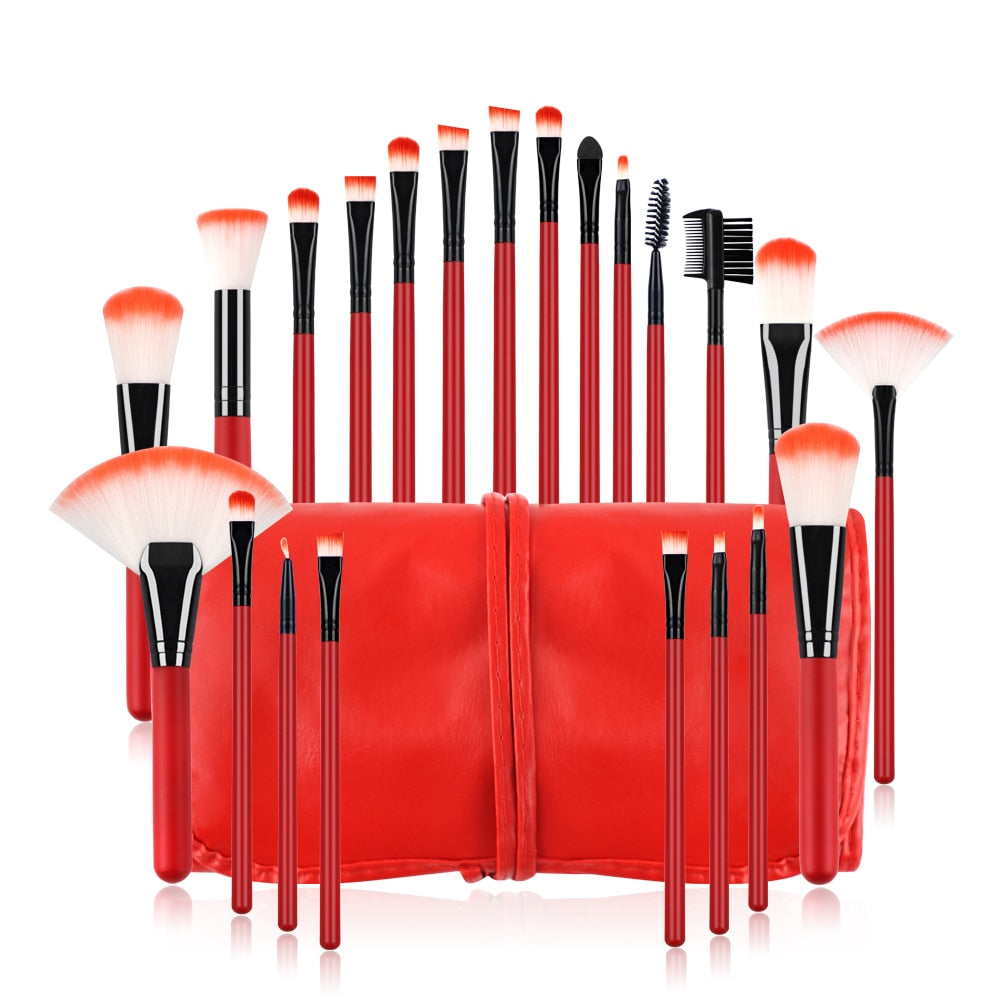 22pc Cosmetic Brush Set with Bag