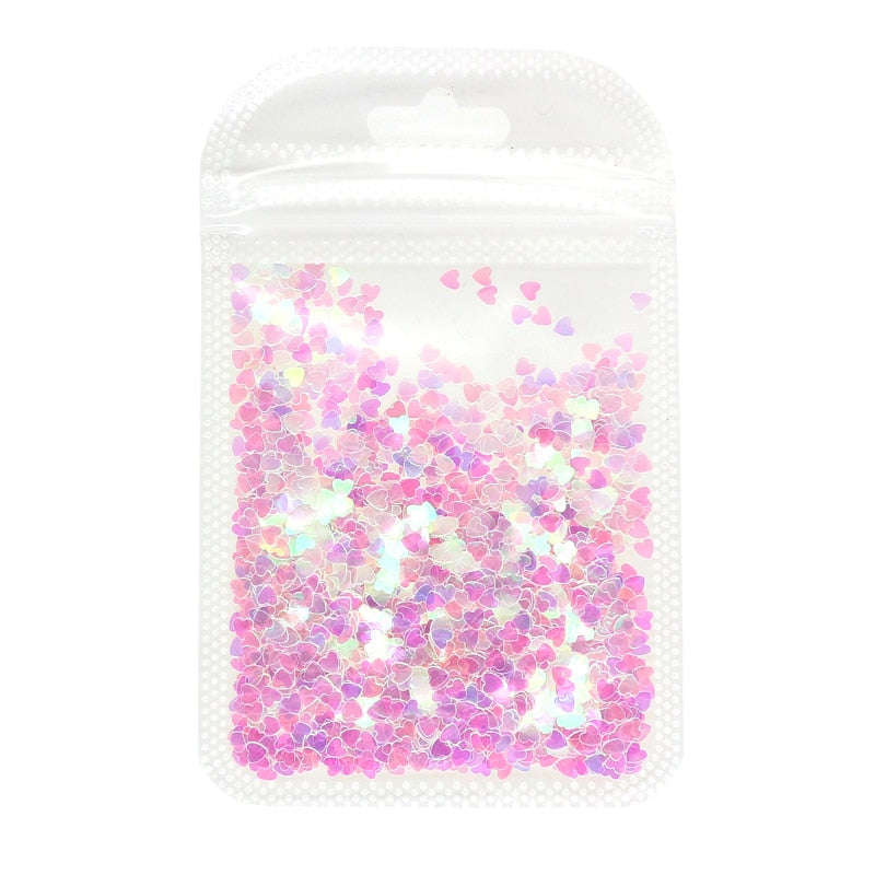 2G Holographic Sweet Love Nail Art Sequins
