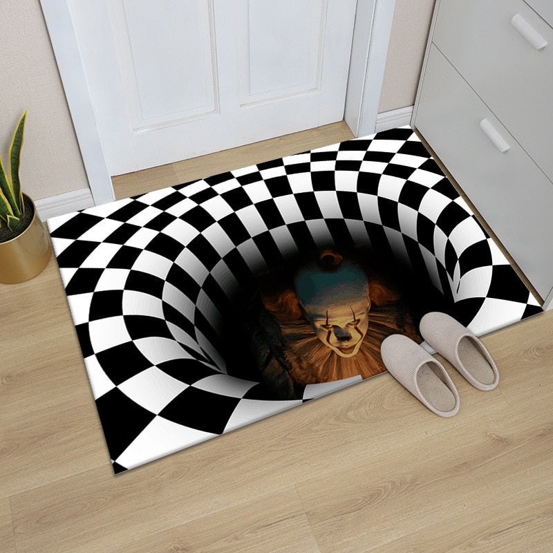 3D Horror Home Endless Void Illusion Carpet