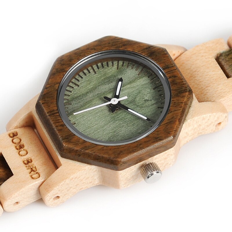 BOBO BIRD Ladies Wooden Luxury Quartz Wristwatch