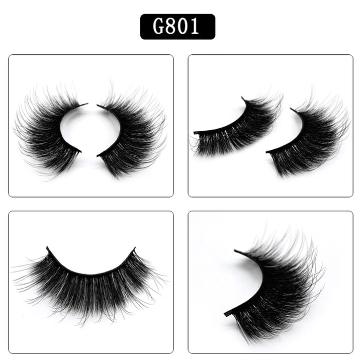 5 Pair Set - 3D Handmade Mink Faux Eyelashes