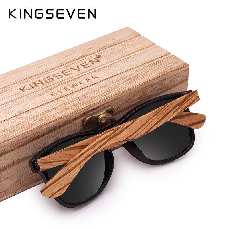 KINGSEVEN Vintage Natural Wood Luxury Eyewear