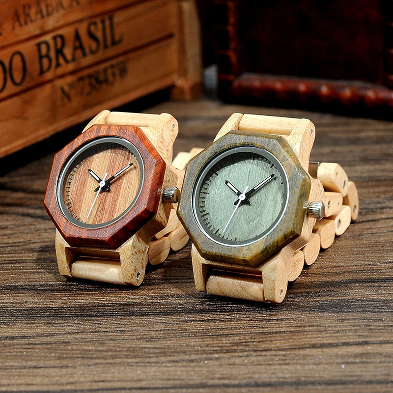 BOBO BIRD Ladies Wooden Luxury Quartz Wristwatch