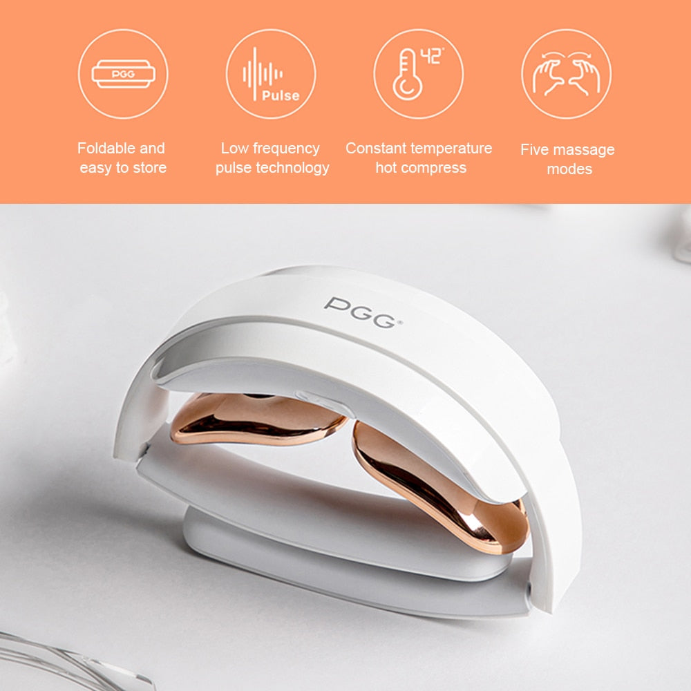 PGG Foldable Low Frequency Electric Neck Massager with Infrared Heating