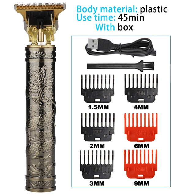 Cordless Rechargeable Buddah & Dragon Electric Hair Trimmer Sets